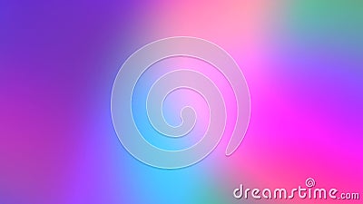 Holographic Unicorn Gradient. Trendy neon pink purple very peri blue teal colors soft blurred background Stock Photo
