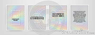 Holographic vector foil illustration Vector Illustration