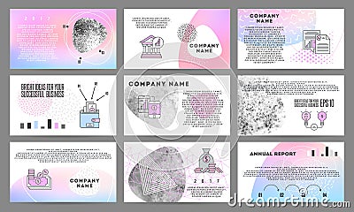 Holographics elements of infographics Vector Illustration