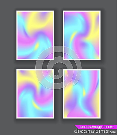 Holography polarisation abstract Vector Illustration