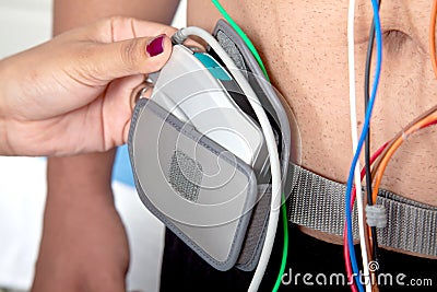 Holter Monitor Stock Photo