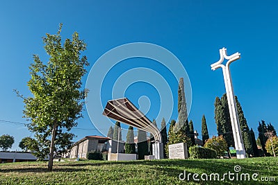 Holy altar in Sotto il Monte Giovanni XXIII BG Editorial Stock Photo