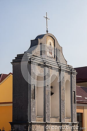 Holy Assumption Church, 1755, former Trynitarskyy church-monastery in Zbarazh city, Ternopil oblast or province, located Stock Photo