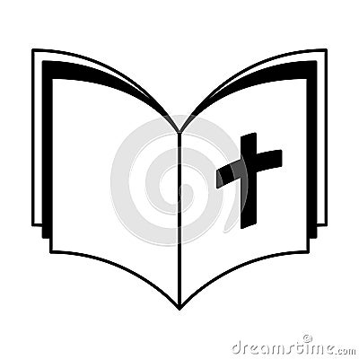 Holy bible isolated icon Vector Illustration