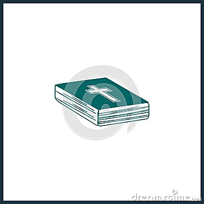 Holy Bible isolated icon. r Vector Illustration
