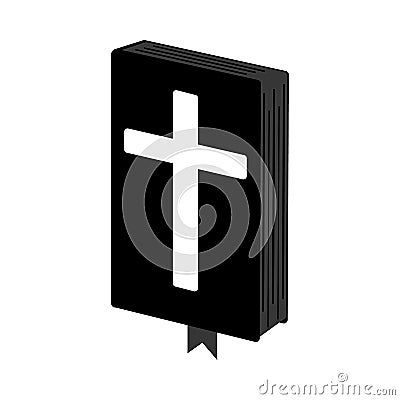 Holy Bible simple icon. Isolated vector illustration. Vector Illustration