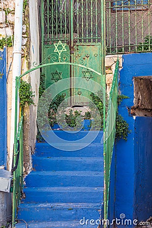 Holy city Safed Stock Photo