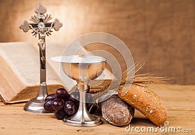 Holy communion composition Stock Photo