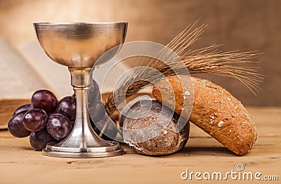 Holy communion composition Stock Photo