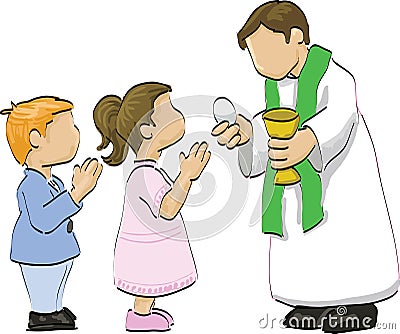 Holy communion Vector Illustration