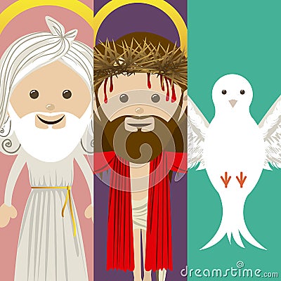 Holy design Cartoon Illustration