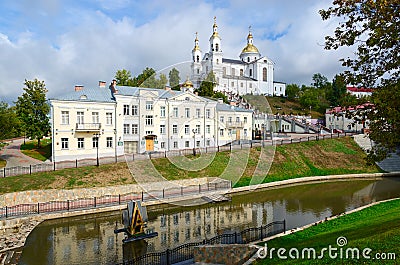 Holy Dormition Cathedral on the Uspenskaya mountain, Vitebsk, Be Stock Photo