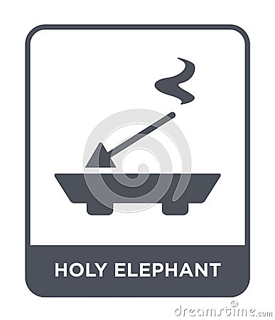 holy elephant icon in trendy design style. holy elephant icon isolated on white background. holy elephant vector icon simple and Vector Illustration