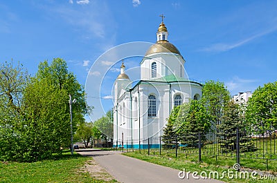 Holy Epiphany Cathedral, Polotsk, Belarus Stock Photo