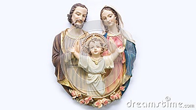 Holy Family Figurine Stock Photo