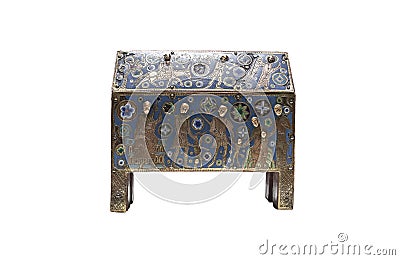 The Holy Innocents, casket reliquary limousin, 13th Century Editorial Stock Photo
