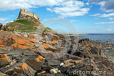 Holy Island of Lindisfarne Stock Photo