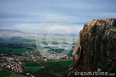 Holy land Series -Mt. Arbel Cliff 2 Stock Photo