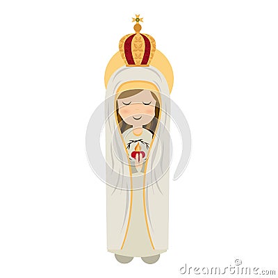 Holy Mary design Cartoon Illustration