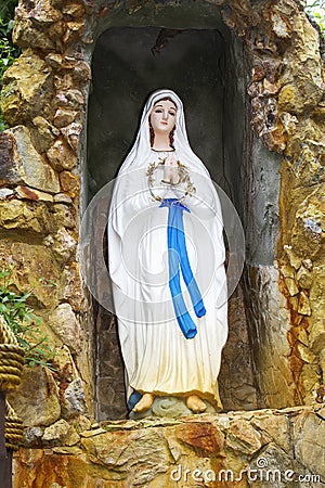 Holy Mary statue Stock Photo