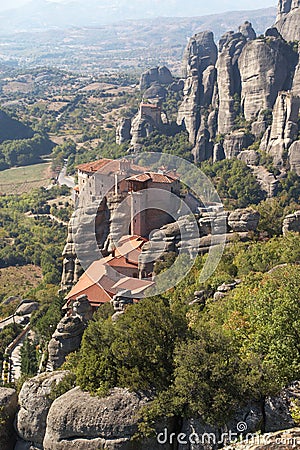 Holy Monastery of Rousanou Stock Photo