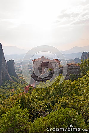 The Holy Monastery of Rousanou Stock Photo