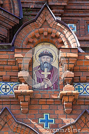 Mosaic icon of the Holy Prince Vladimir Stock Photo