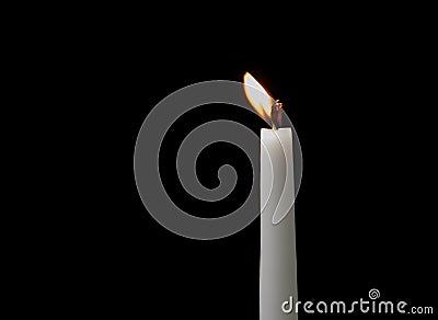 Holy religious candles burning Stock Photo