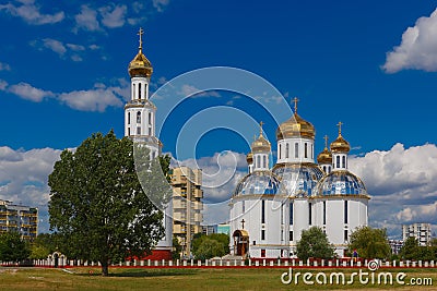 Holy Resurrection Cathedral in Brest, Belarus Stock Photo