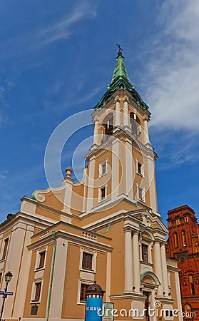 Holy Spirit church (1756) of Torun town, Poland Stock Photo