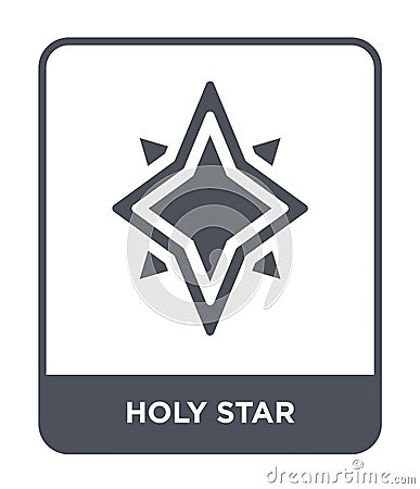 holy star icon in trendy design style. holy star icon isolated on white background. holy star vector icon simple and modern flat Vector Illustration