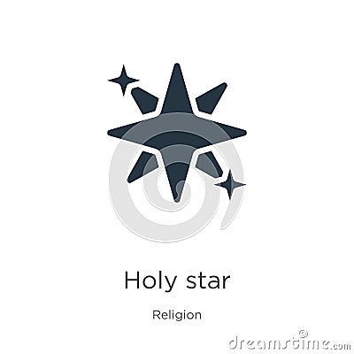 Holy star icon vector. Trendy flat holy star icon from religion collection isolated on white background. Vector illustration can Vector Illustration