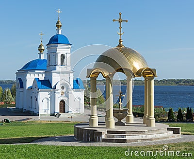 Holy Theotokos of Kazan Monastery in the village of Vinnovka, Ru Stock Photo