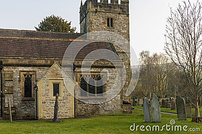 Holy Trinity Church Ashford in the Water Stock Photo