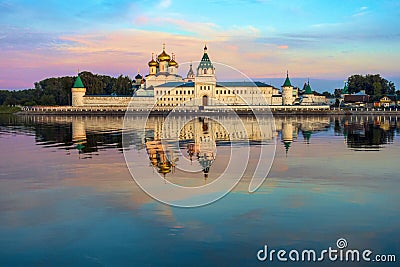 Holy Trinity Ipatiev Monastery at dawn, Kostroma, Russia Stock Photo