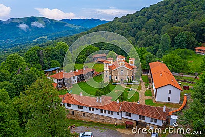 Holy Trinity monastery - Varovitets near Etropole, Bulgaria Stock Photo