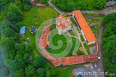 Holy Trinity monastery - Varovitets near Etropole, Bulgaria Stock Photo