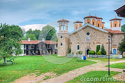 Holy Trinity monastery - Varovitets near Etropole, Bulgaria Editorial Stock Photo