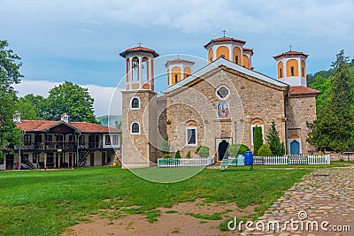 Holy Trinity monastery - Varovitets near Etropole, Bulgaria Stock Photo