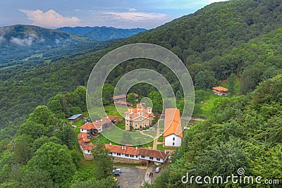 Holy Trinity monastery - Varovitets near Etropole, Bulgaria Stock Photo