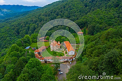 Holy Trinity monastery - Varovitets near Etropole, Bulgaria Stock Photo