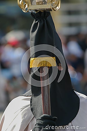 Holy Week in Guatemala: The Procession of the of the Holy Recumbent Christ of El Calvario Church, the largest one in the world Editorial Stock Photo