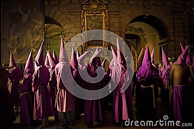 Holy week procession in Quito, Ecuador Editorial Stock Photo