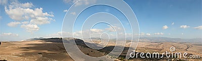 Holyland series-Galilee Panorama Stock Photo