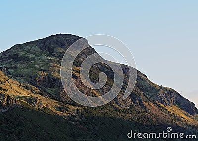 Holyrood Park in Edinburgh Stock Photo