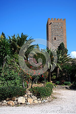 Homage Tower, Velez Malaga, Spain. Stock Photo