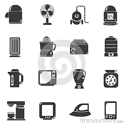 Home appliance icons Stock Photo