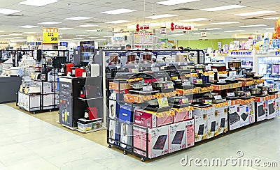 Home appliances store Editorial Stock Photo