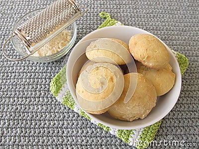 Home baked cheese rolls Stock Photo