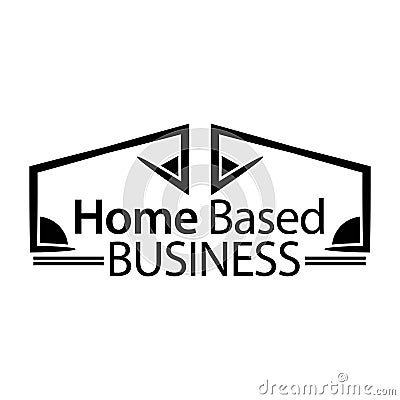 Home Based Business logo design template. Vector Illustration